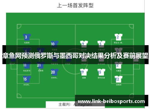 章鱼网预测俄罗斯与墨西哥对决结果分析及赛前展望